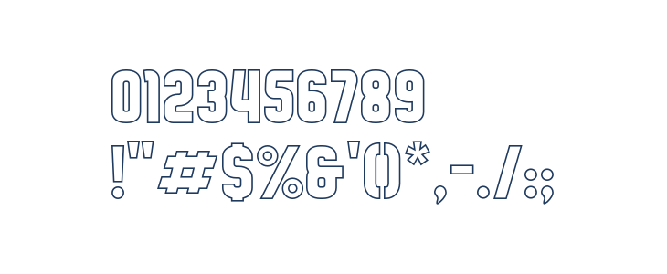 FullBoxOutline Regular Other Characters