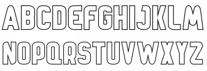 FullBoxOutline Regular Polices MAJUSCULES
