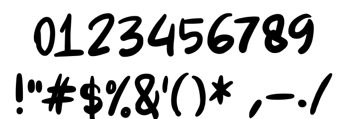 FullFill Font OTHER CHARS
