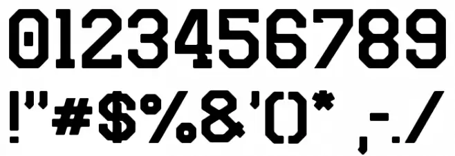 Fullback Force Rounded Caratteri ALTRI CARATTERI