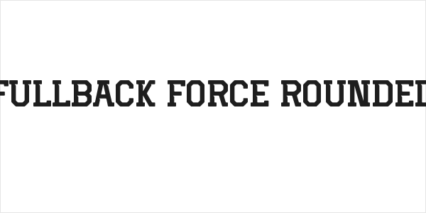 Fullback Force Rounded Logo