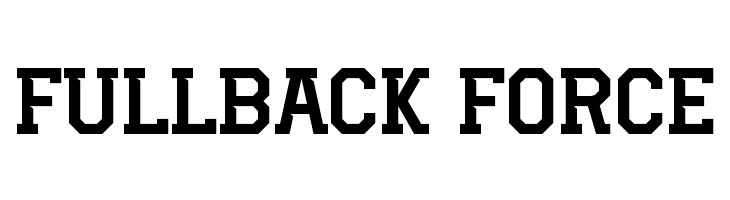 Fullback Force  Free Fonts Download