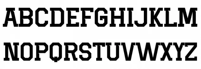 Fullback Force Font UPPERCASE