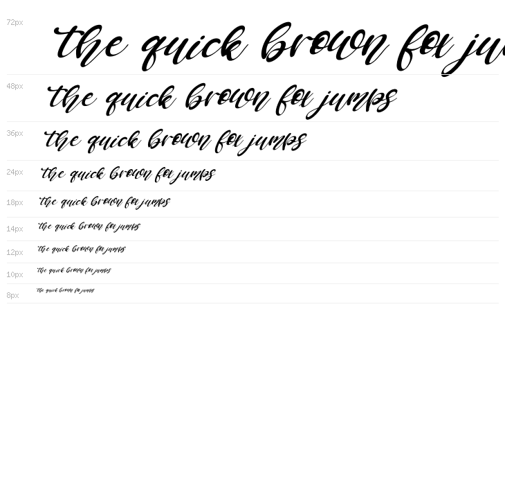 Fullmoon Italic Waterfall