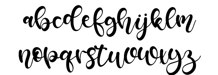 Fullmoon Font LOWERCASE