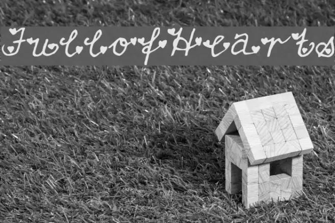 FullofHearts Font examples