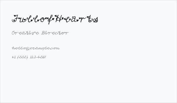 FullofHearts Business Card