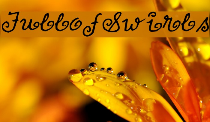 FullofSwirls Font examples