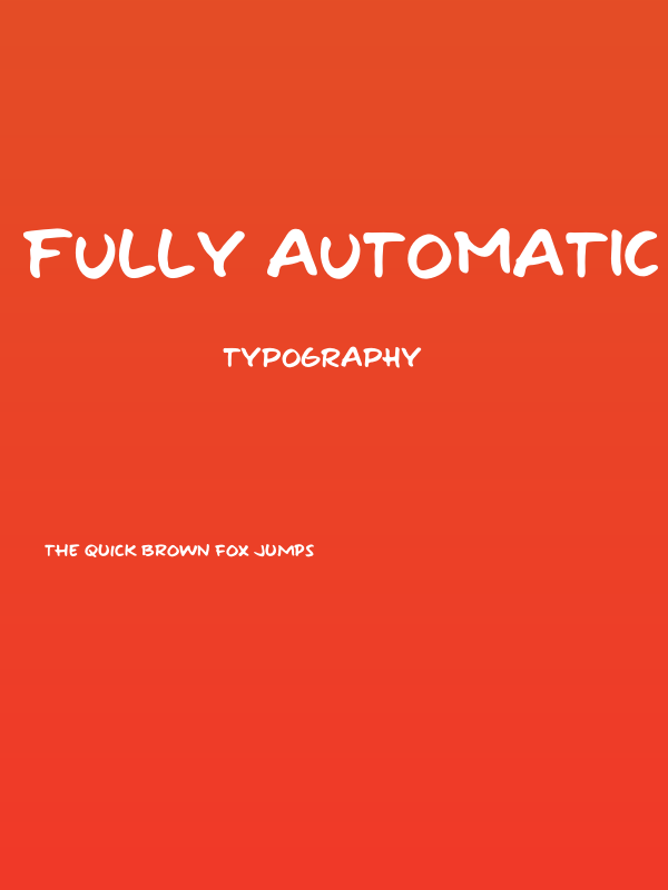 Fully Automatic DEMO Regular Poster