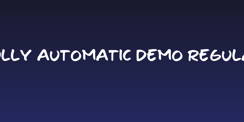 Fully Automatic DEMO Regular Social Header