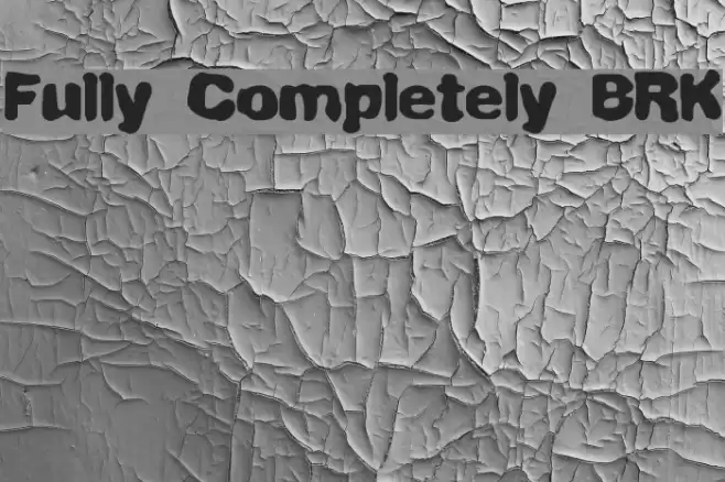 Fully Completely BRK خط examples