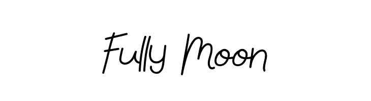 Fully Moon  les polices de caractères gratuit tlcharger