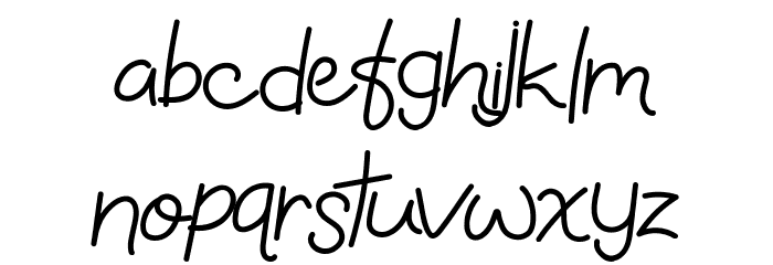 Fully Moon Font LOWERCASE