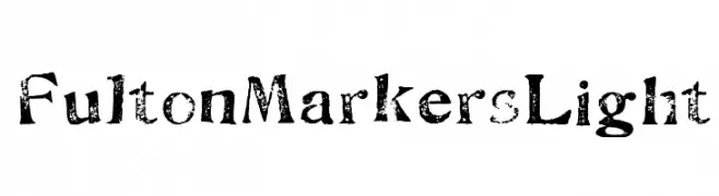 FultonMarkersLight  Скачать бесплатные шрифты