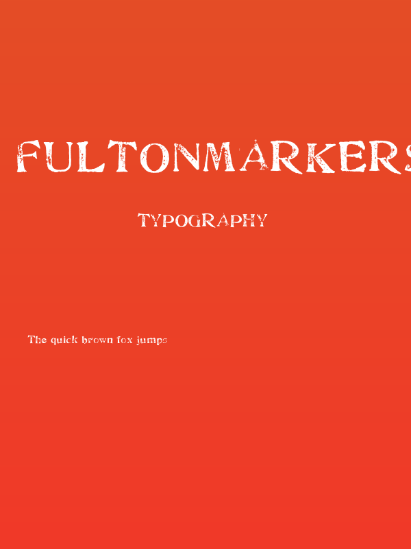 FultonMarkersLight Poster