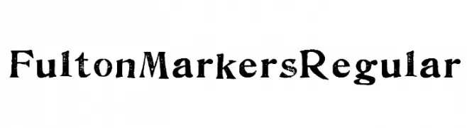 FultonMarkersRegular  Free Fonts Download