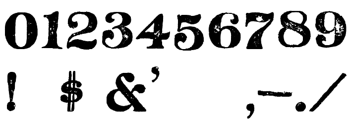 FultonMarkersRegular Font Alte caractere