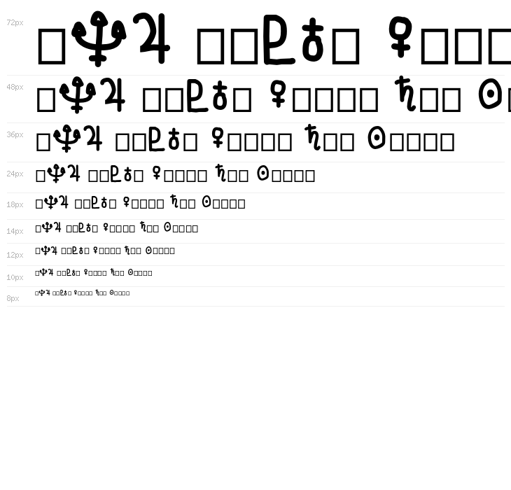 Fun Astronomical Symbols Waterfall