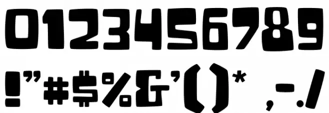 Fun Blob Font OTHER CHARS