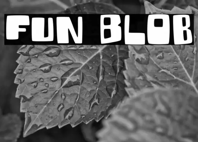 Fun Blob Font examples