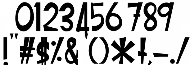 Fun Cartoon 2 Font OTHER CHARS