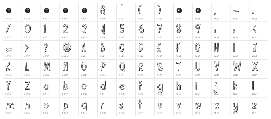 Fun Cartoon Shadow DEMO Character Map