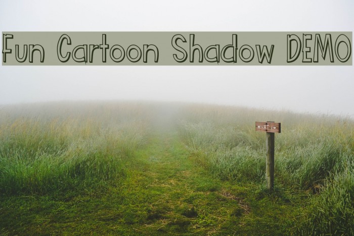 Fun Cartoon Shadow DEMO Font examples