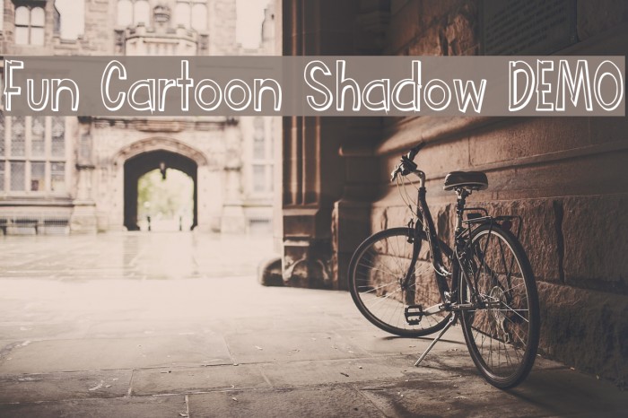 Fun Cartoon Shadow DEMO Font examples
