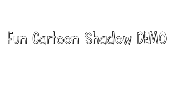 Fun Cartoon Shadow DEMO Logo