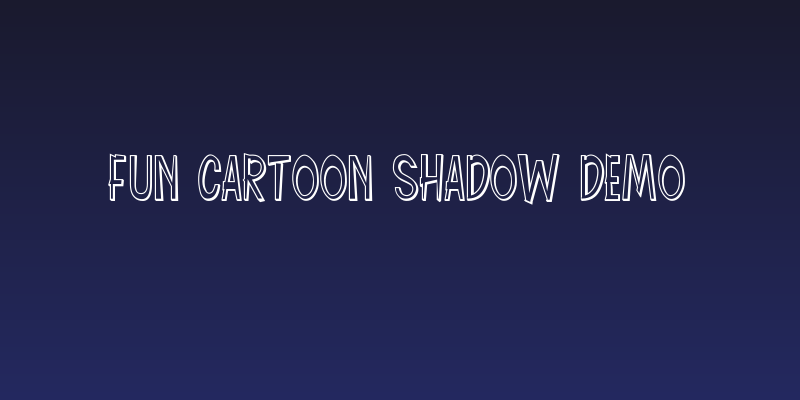 Fun Cartoon Shadow DEMO Social Header