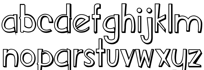 Fun Cartoon Shadow DEMO Font LOWERCASE