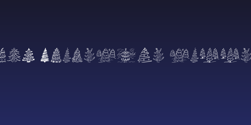 Fun Christmas Trees Social Header