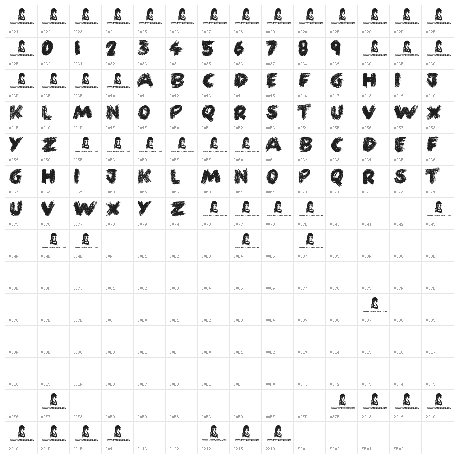 Fun Crayon Character Map