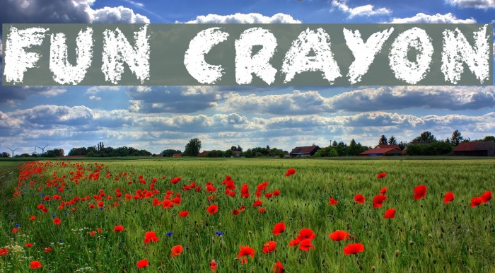 Fun Crayon Font examples