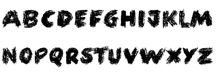 Fun Crayon Font LOWERCASE