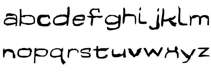 Fun Euro Original Psyched Out Font LOWERCASE