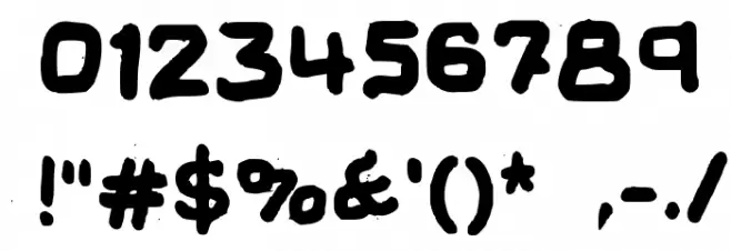 Fun Euro Schoolhouse Medium Font OTHER CHARS