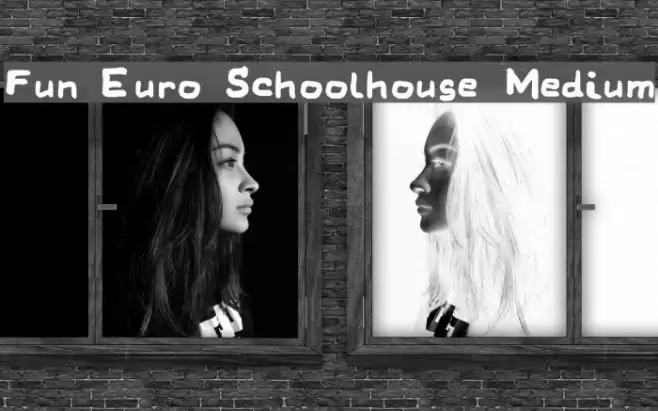 Fun Euro Schoolhouse Medium Font examples