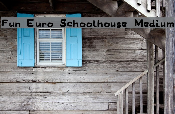 Fun Euro Schoolhouse Medium Example 3