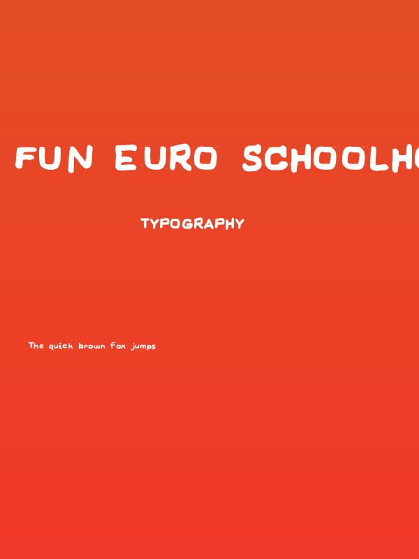 Fun Euro Schoolhouse Medium Poster