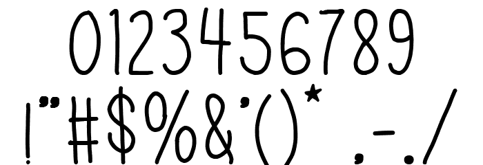 Fun Field Regular Font OTHER CHARS