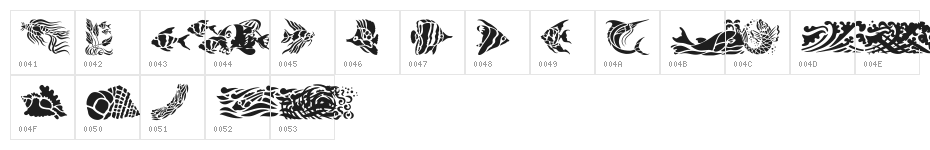 Fun Fish Character Map