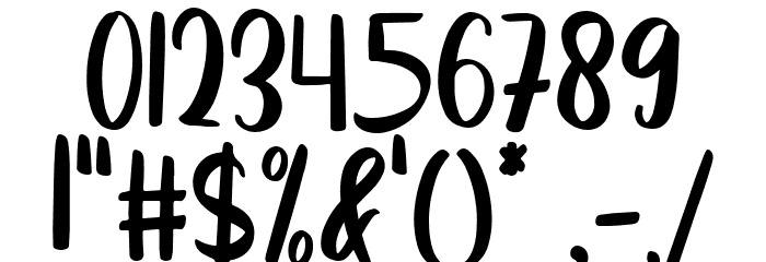 Fun Frog Font OTHER CHARS