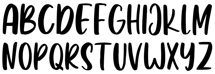 Fun Frog Font UPPERCASE