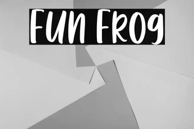Fun Frog Schriftart examples