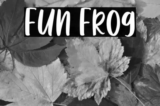 Fun Frog Schriftart examples