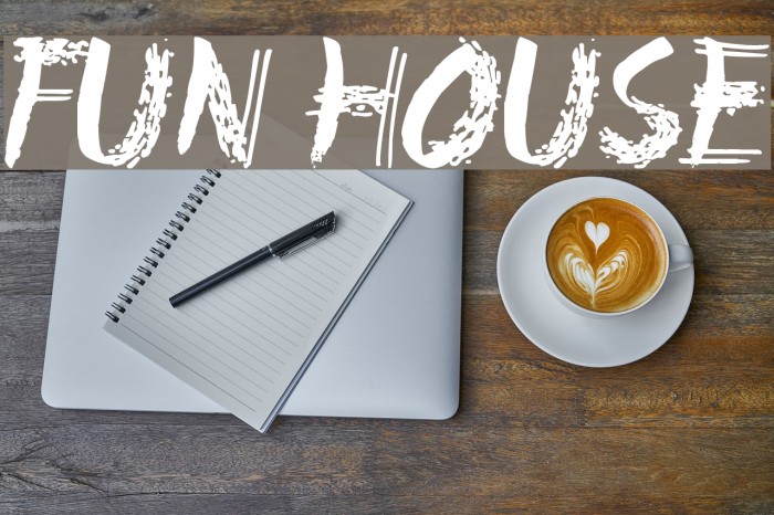 Fun House Font examples