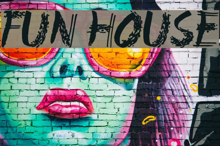 Fun House Font examples