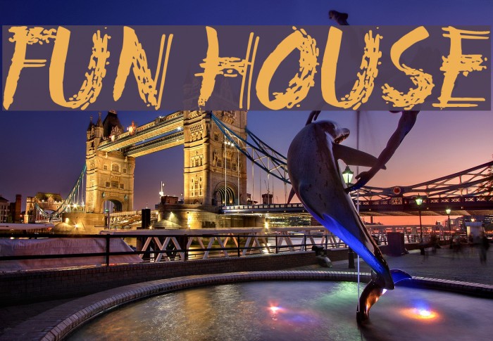 Fun House Font examples