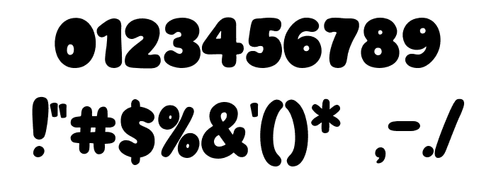Fun Letters Font OTHER CHARS